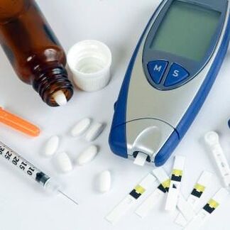 Glucometer and medicines to treat diabetes